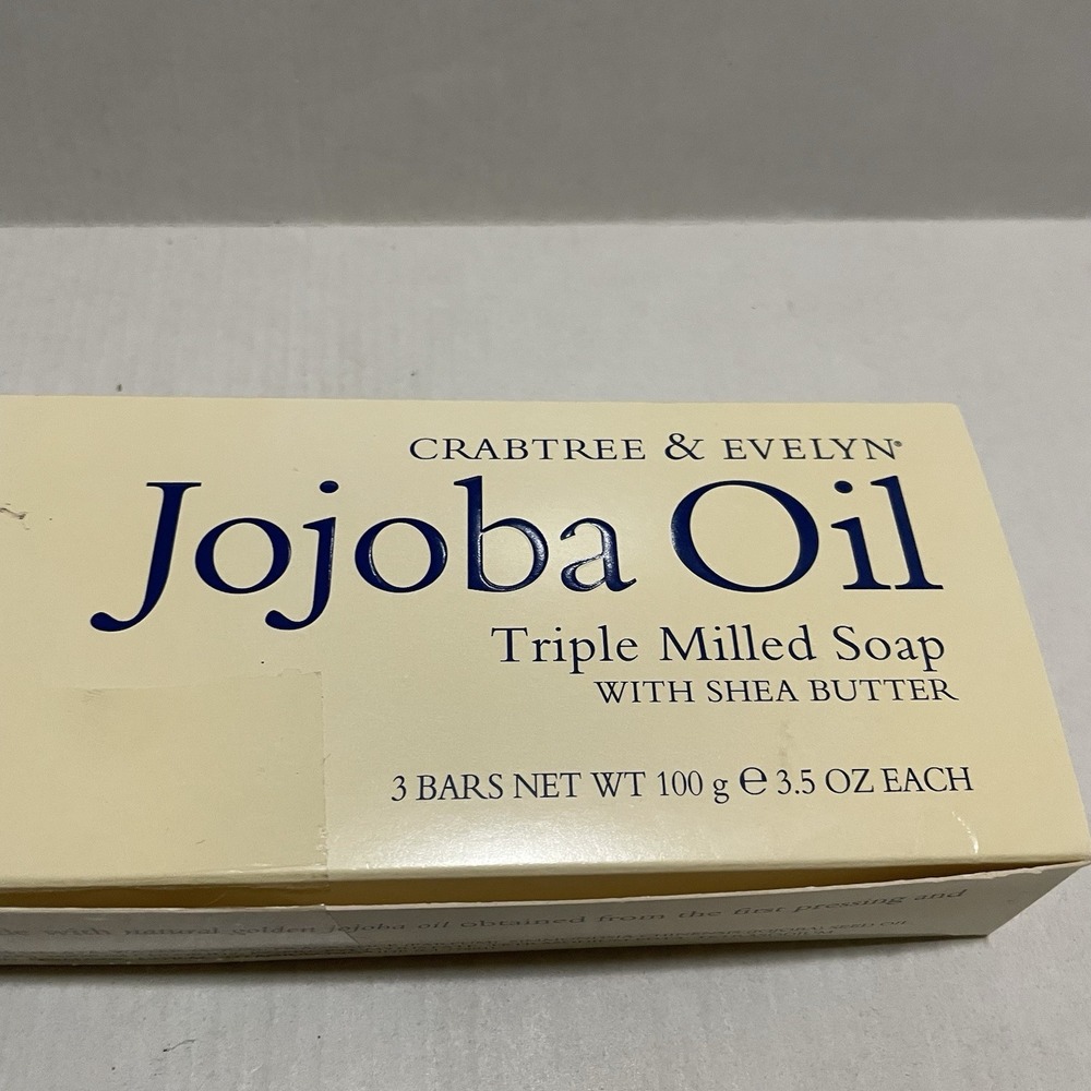 Crabtree & Evelyn Jojoba Oil 3.5oz. Triple-Milled Soap w Shea Butter (Pack of 3) - Picture 2 of 5